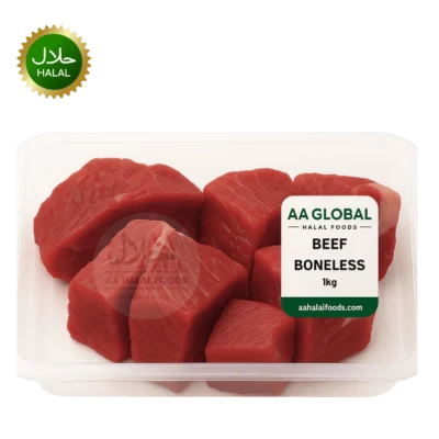 Fresh Beef Boneless 1kg halal cut ready for cooking