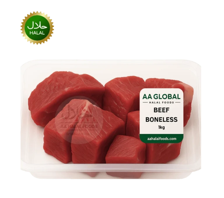 Fresh Beef Boneless 1kg halal cut ready for cooking