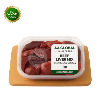 Beef Liver All Mix 1kg fresh halal meat variety pack