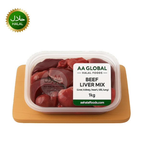 Beef Liver All Mix 1kg fresh halal meat variety pack