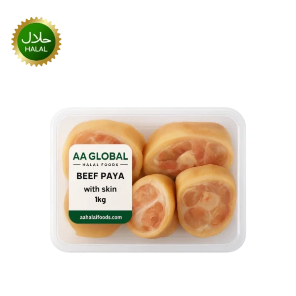 fresh beef paya with skin 2kg halal beef trotters