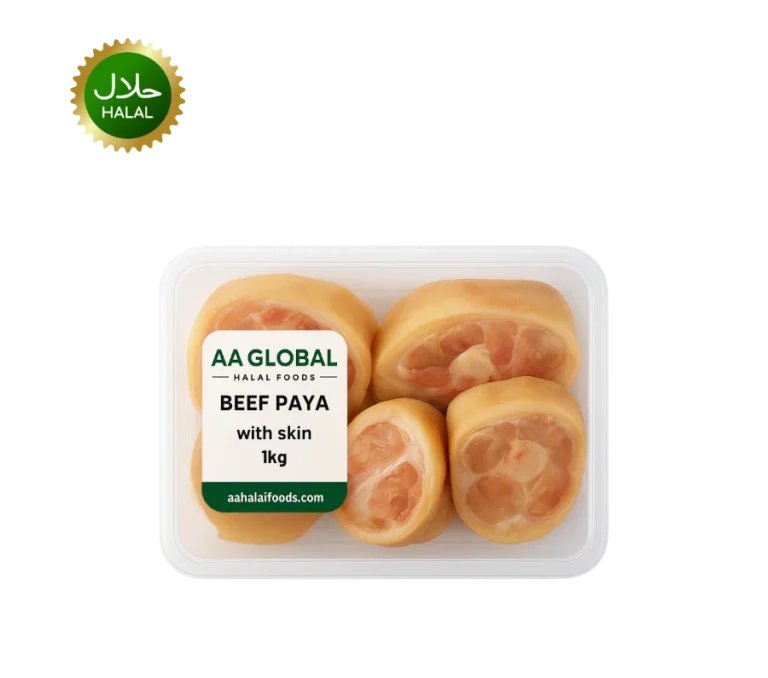 fresh beef paya with skin 2kg halal beef trotters