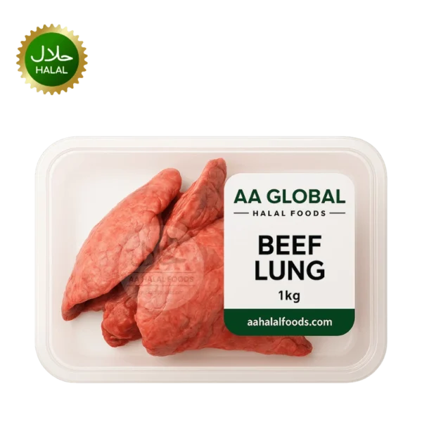 Beef Lung 1kg fresh tender halal meat pack