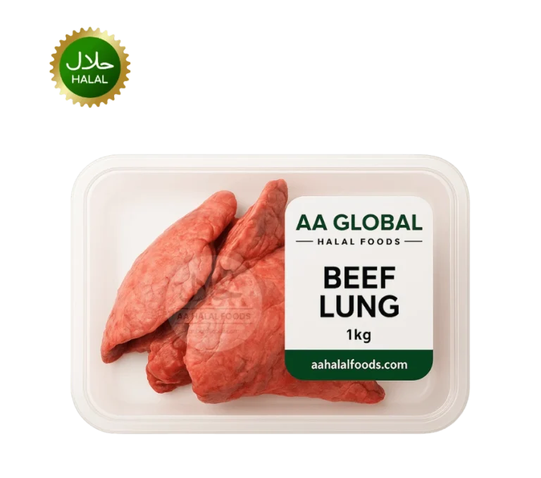 Beef Lung 1kg fresh tender halal meat pack