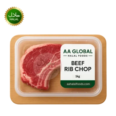 Beef Rib Chop 1kg fresh halal beef rib chops premium quality bone-in meat hygienically packed raw meat for grill and roast cooking