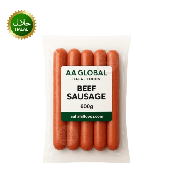 Beef Sausage 600g fresh tender halal meat pack