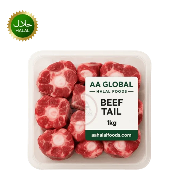 Beef Tail 1kg fresh tender halal meat pack