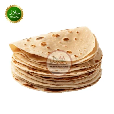 Brown Chapati 10 Inch 12pcs soft whole wheat roti pack