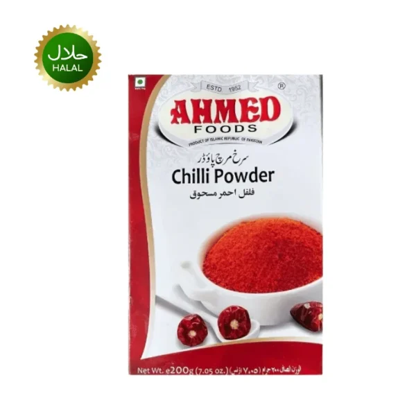 Chilli Powder 200g Ahmed premium red chili spice strong heat vibrant color hygienically packed seasoning for curry and cooking