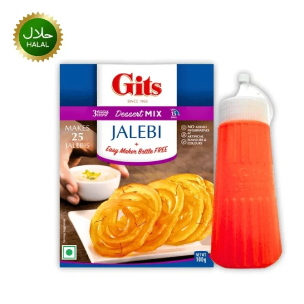 Gits Jalebi Mix 100g instant sweet mix packet for making jalebi at home
