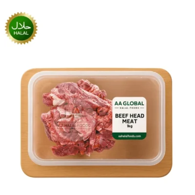 Beef Head Meat 1kg fresh tender halal meat pack