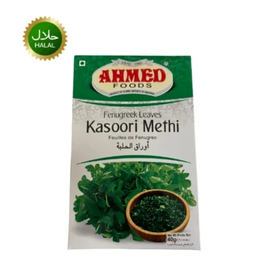 Kasoori Methi 40g dried fenugreek leaves premium spice aromatic herb for curry gravy and Indian cooking seasoning hygienically packed