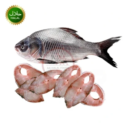Katla Fish Cut 1kg fresh cleaned fish pieces pack