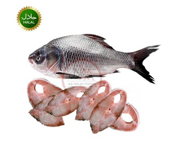 Katla Fish Cut 1kg fresh cleaned fish pieces pack