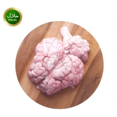 Mutton Brain 250g fresh halal goat brain premium quality offal hygienically cleaned raw meat for curry and traditional cooking