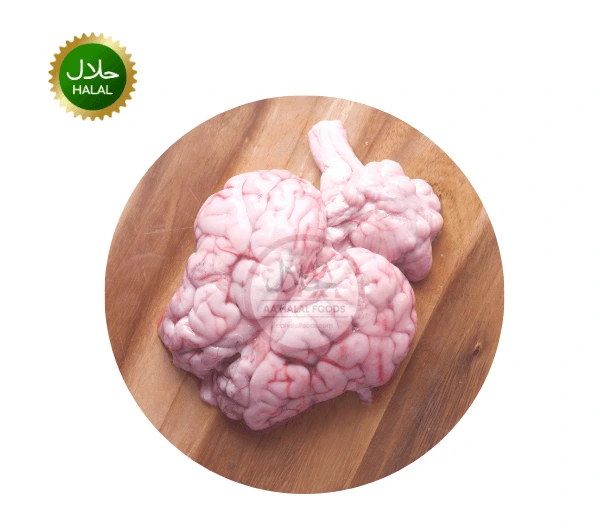 Mutton Brain 250g fresh halal goat brain premium quality offal hygienically cleaned raw meat for curry and traditional cooking