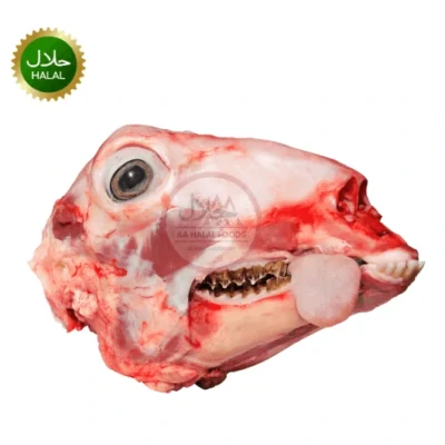 Mutton Head Whole 2kg fresh halal goat head premium meat hygienically cleaned raw meat for traditional cooking