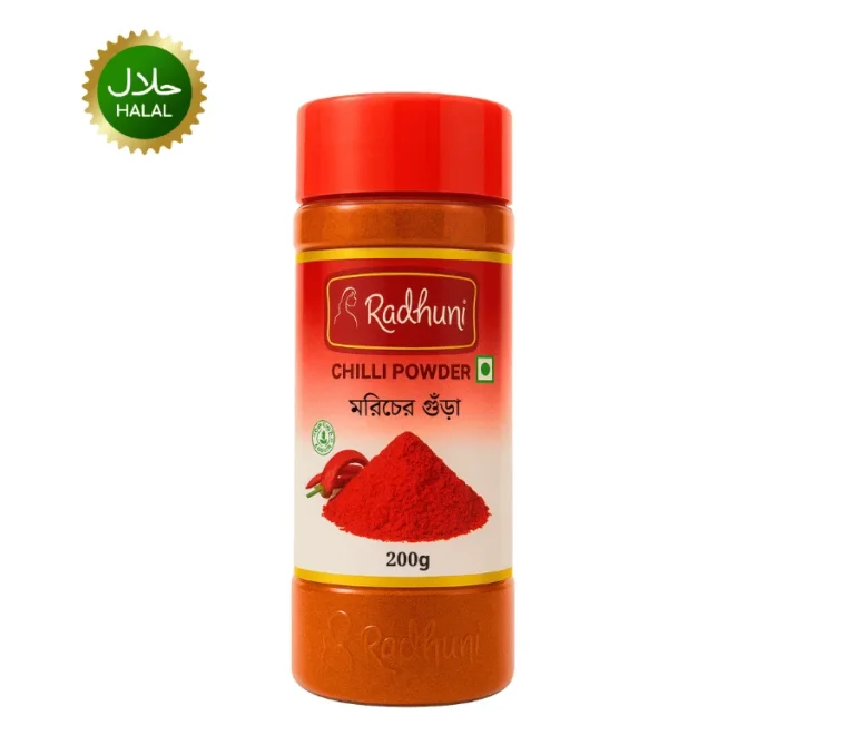 Chilli Powder 200g Radhuni premium red chili spice strong heat vibrant color hygienically packed seasoning for curry and cooking