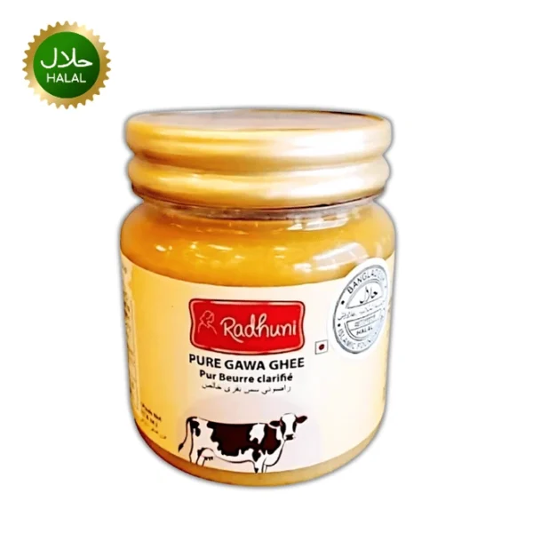 Radhuni gawa ghee 500g pure desi clarified butter traditional cooking ingredient jar