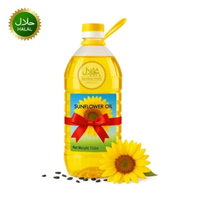 Sunflower oil 1 liter bottle pure cooking oil for frying baking kitchen use