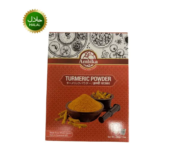 Turmeric Powder 200g Ambika premium yellow spice natural aroma rich color hygienically packed seasoning for curry and cooking