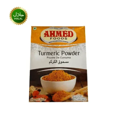 Turmeric Powder 400g Ahmed premium yellow spice natural aroma rich color hygienically packed seasoning for curry and cooking