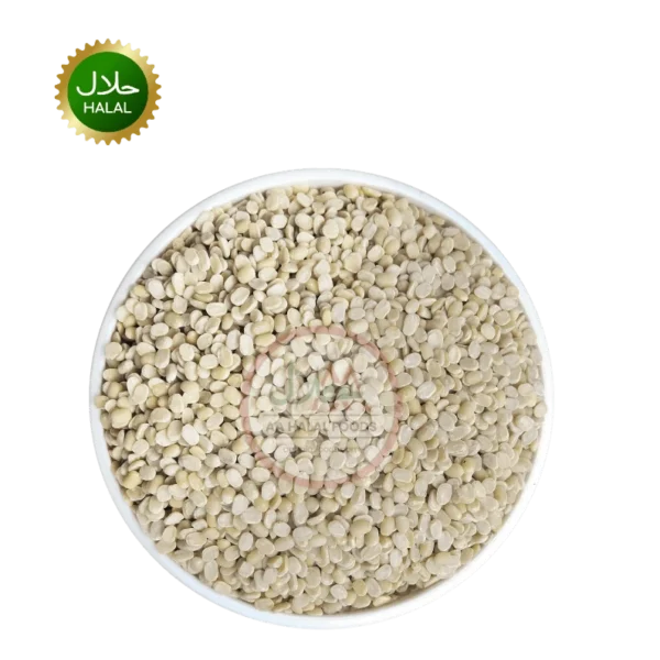 White urad dal 1kg split black gram lentils close up dry pulses