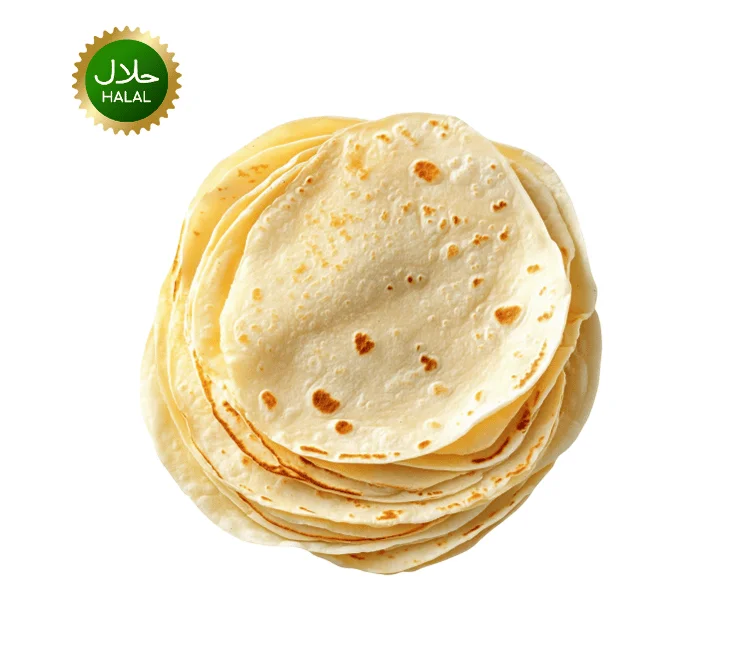 chapati roti Chapati Roti 6.5 Inch 12pcs soft fresh flatbread stacked ready for daily meals and quick cooking