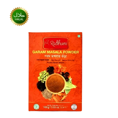 Radhuni Garam Masala 100g spice mix packet for cooking Bangladeshi dishes