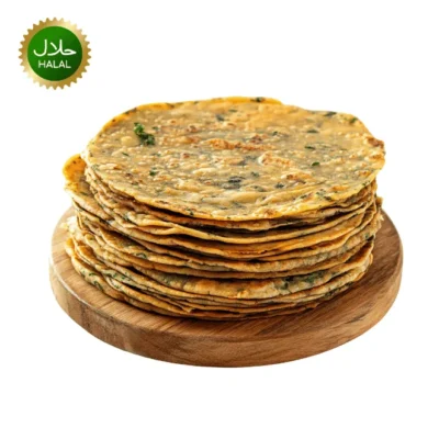 Onion Paratha 5pcs soft frozen layered paratha with onion filling ready for quick cooking and serving