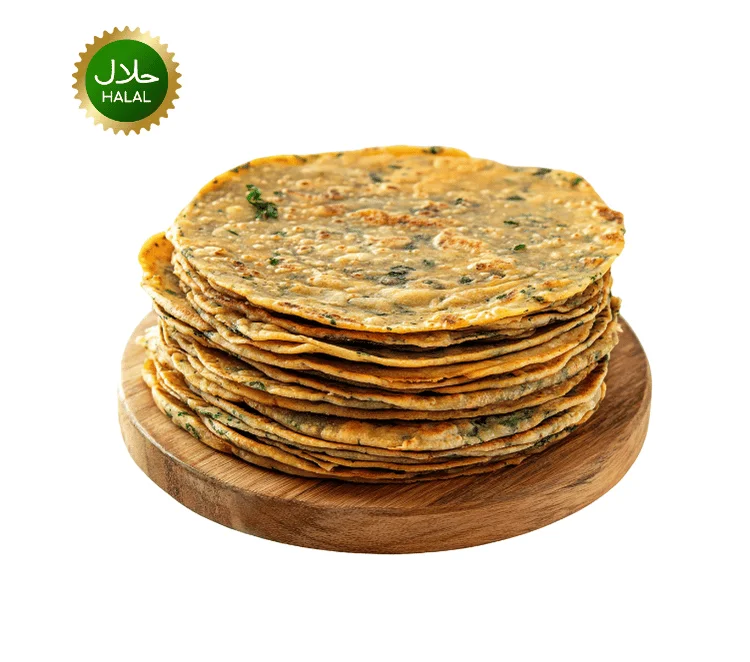 Onion Paratha 5pcs soft frozen layered paratha with onion filling ready for quick cooking and serving