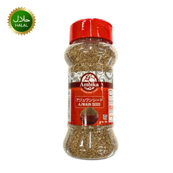 Ajwain Seed 100g Ambika premium quality carom seeds fresh spice hygienically packed for curry paratha and cooking use