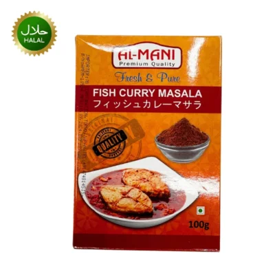 Al Mani Fish Curry Masala 100g spice mix packet for cooking fish curry
