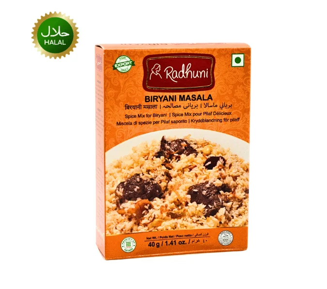 Radhuni Biryani Masala 40g spice mix packet for cooking biryani