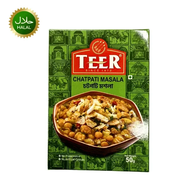 TEER Chatpati Masala 50g spice mix packet for making street style chatpati
