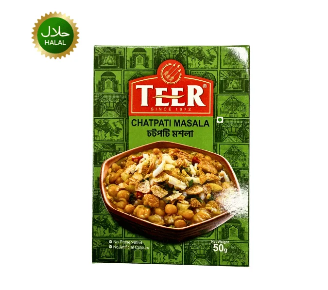 Chatpati Masala 50g (TEER) TEER Chatpati Masala 50g spice mix packet for making street style chatpati