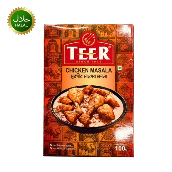 TEER Chicken Masala 100g spice mix packet for chicken curry cooking