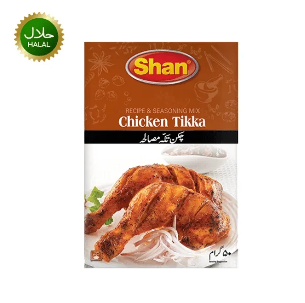 Shan Chicken Tikka Masala 50g spice mix pack for BBQ chicken tikka cooking