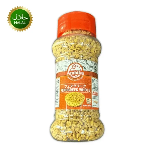 Fenugreek Seed 100g Methi Ambika premium quality methi seeds fresh spice hygienically packed for curry pickles and cooking use