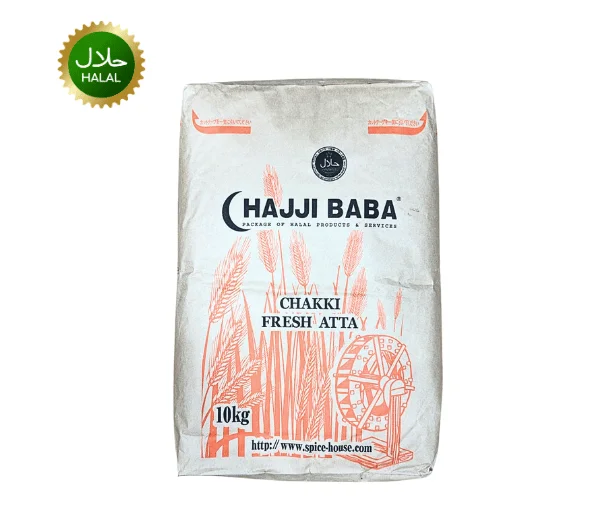 Hajibaba atta 10kg Orginjapan ¥2490 (1) Hajji Baba Atta 10kg – Premium Whole Wheat Flour