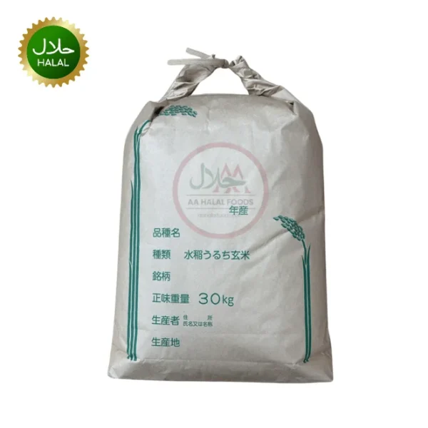 Japanese Rice 30kg premium short grain rice bag for sushi and cooking