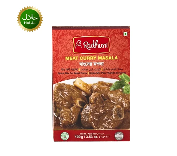 Radhuni Meat Curry Masala 100g spice mix packet for cooking meat curry