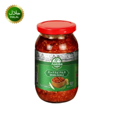 Ambika Mixed Pickle 400g spicy traditional achar jar