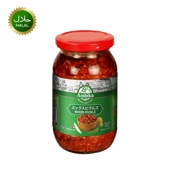Ambika Mixed Pickle 400g spicy traditional achar jar
