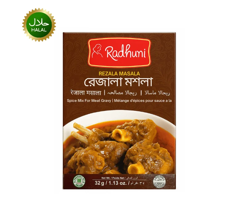 Radhuni Rezala Masala 32g spice mix packet for cooking rezala curry