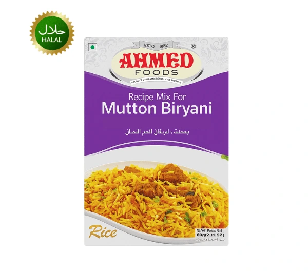 Mutton Biryani Mutton Biryani Masala 60g Ahmed premium spice mix for mutton biryani rich aroma authentic flavor hygienically packed seasoning for cooking