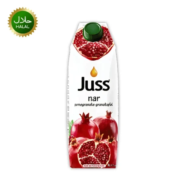 Pomegranate Juice 1 Litre Juss natural fruit juice bottle