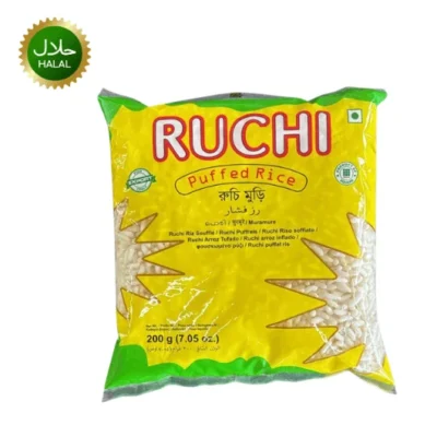 Ruchi puffed rice muri 200g fresh crunchy snack pack