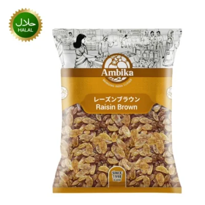 Raisin Brown Kismis 500g Ambika premium quality dried grapes sweet healthy raisins hygienically packed for snacking and cooking