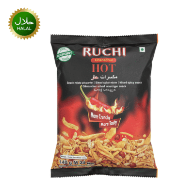 Ruchi Hot Chanachur 140g spicy crunchy snack pack
